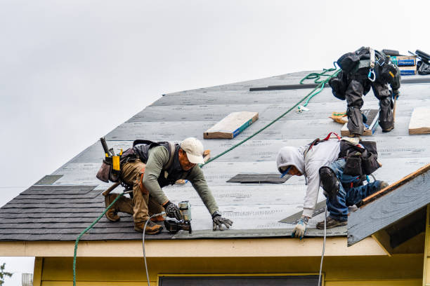 Professional Roof Installation technician working in Lakeville, MA